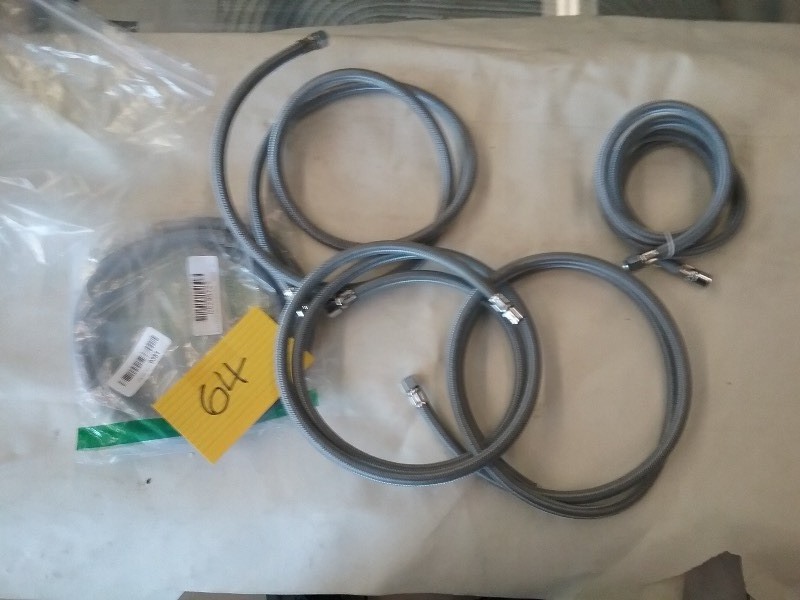 5x Steel Breaded Water Hoses