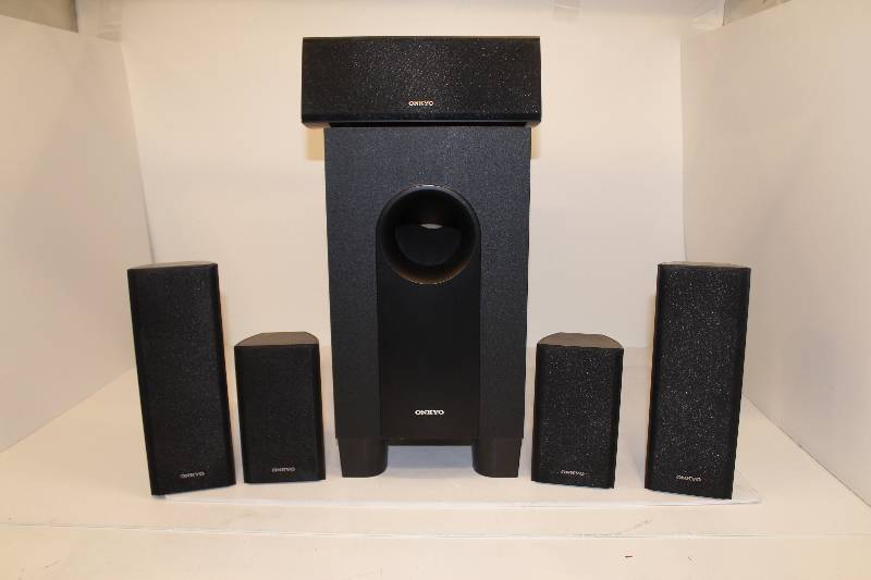 lot 2 image: HTP-350 5.1-channel speaker system our (2-Way) satellite speakers, one (2-Way) center speaker, and a powerful 125W subwoofer