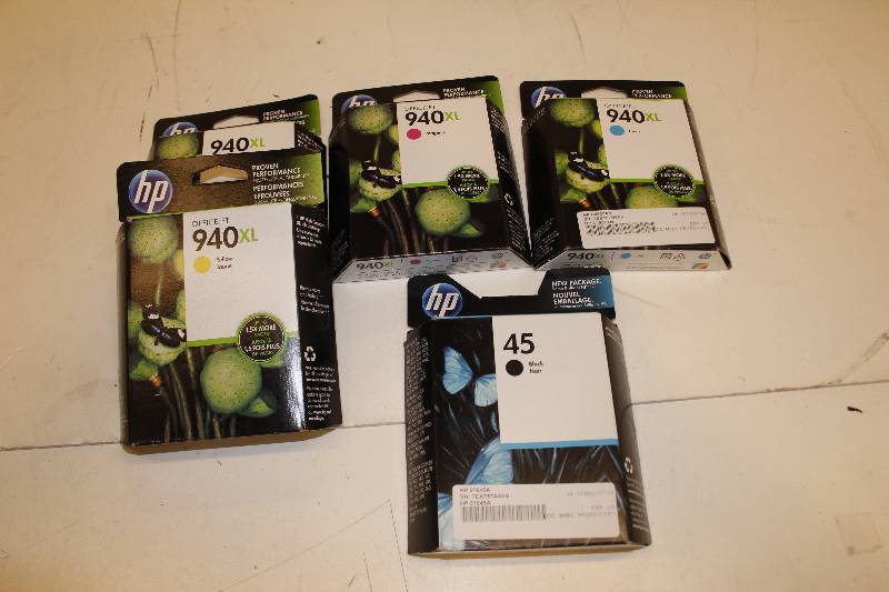 lot 10 image: HP printer ink 45 and 940 inks for HP printers