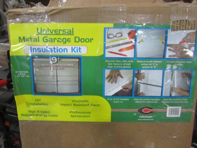 lot 102 image: Garage Door Insulation Kit (8-Pieces)