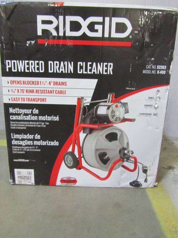 lot 18 image: RIDGID K-400 Drum Machine with C-32 IW Cable