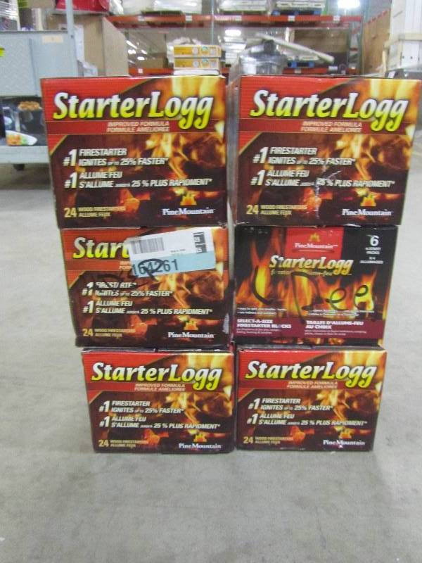 lot 76 image: StarterLogg Wood Firestarters (24-Pack) (x6)