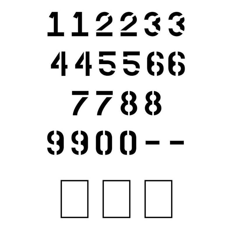 lot 23 image: Stencil Ease 15 in. Parking Lot Number Set