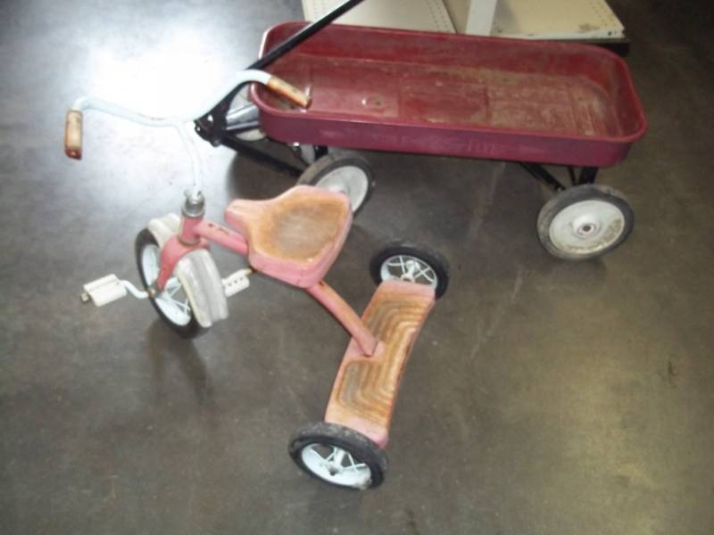 Red Wagon and trike
