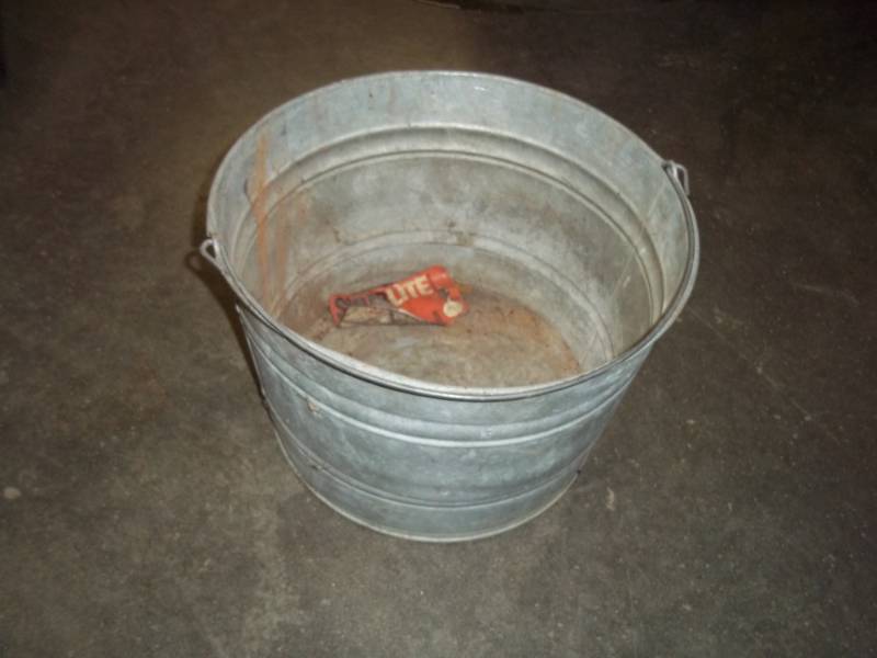Vintage Galvanized Pail