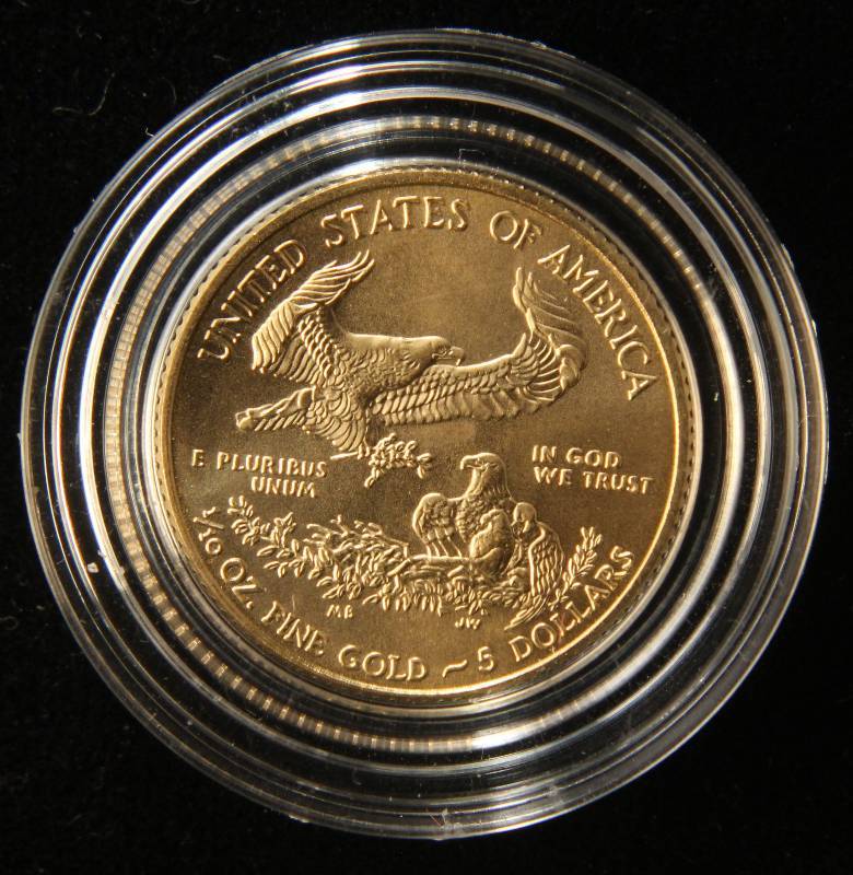 2009 US 110TH OZ $5 GOLD AMERICAN EAGLE IN AIRTITE
