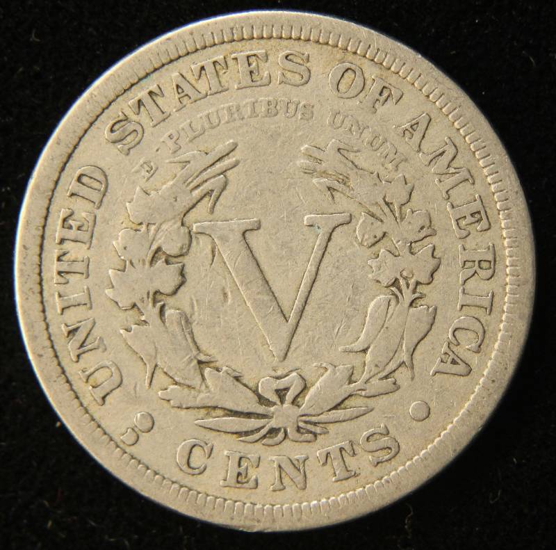 1912-D LIBERTY V NICKEL FINE