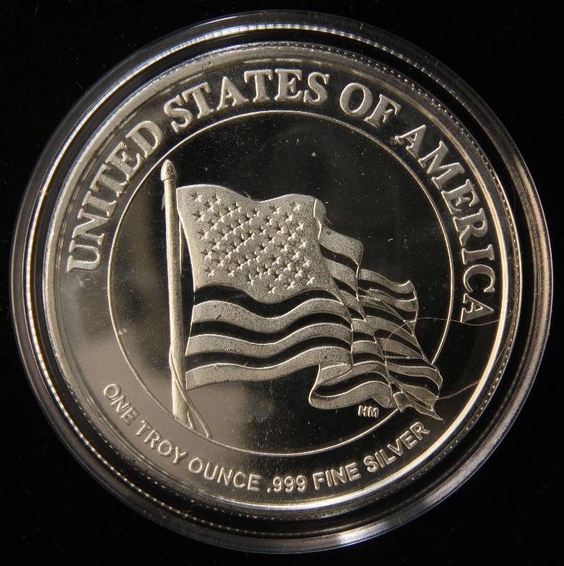 1 TROY OZ. .999 FINE SILVER 100TH ANNIVERSARY I WANT YOU IN AIRTITE