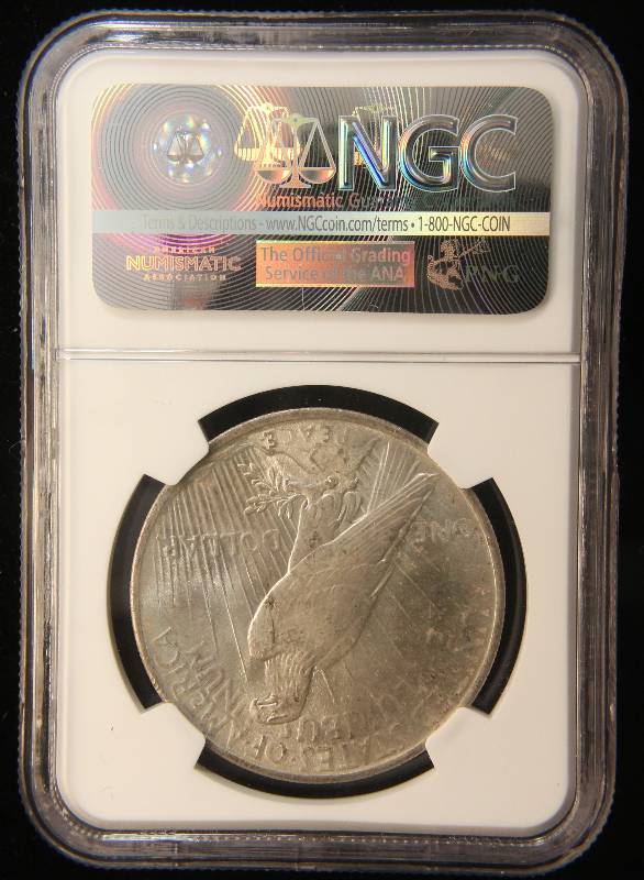 1922 PEACE SILVER DOLLAR MS62 NGC