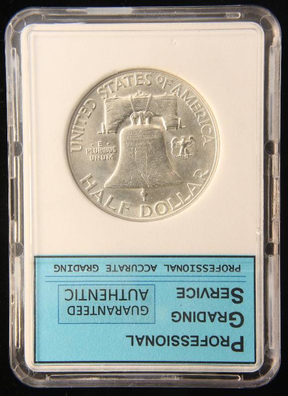 1951-S FRANKLIN SILVER HALF DOLLAR MS65 PGS