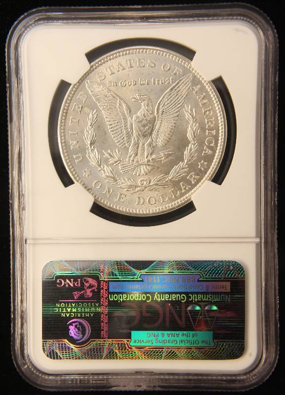 1921 MORGAN SILVER DOLLAR MS62 NGC