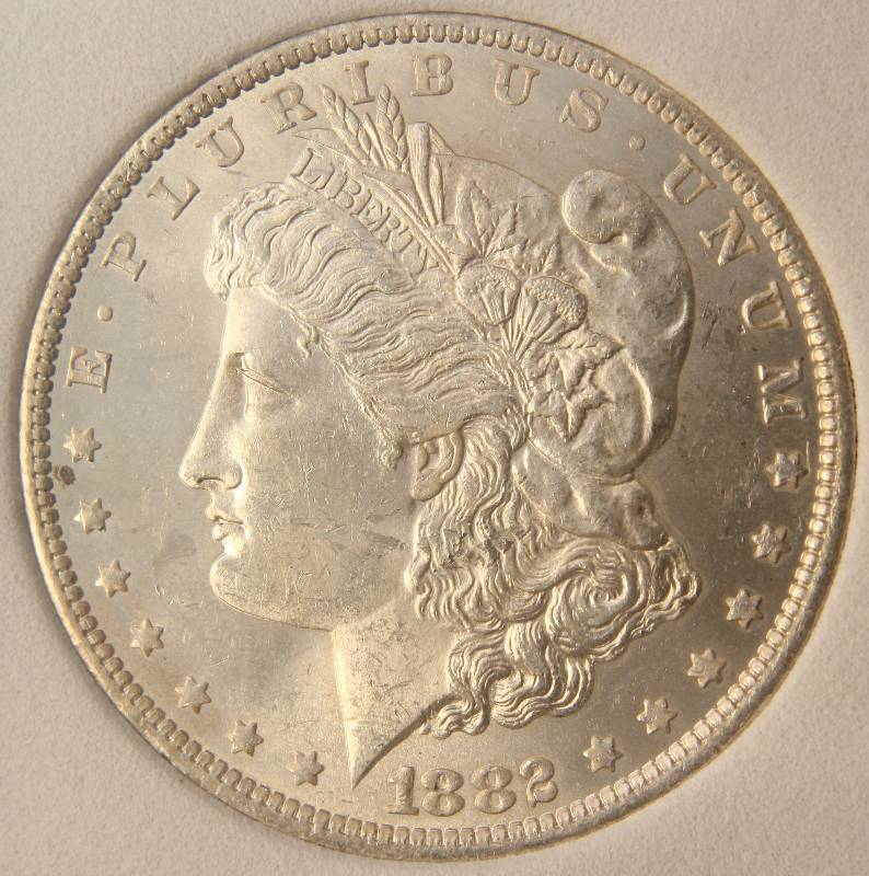 1882-O MORGAN SILVER DOLLAR MS66 ANGS