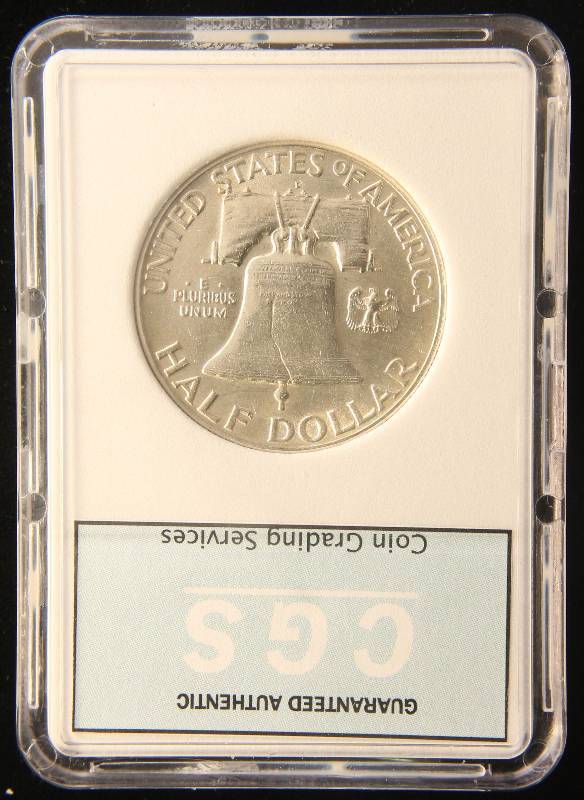 1949-D FRANKLIN SILVER HALF DOLLAR MS65 CGS