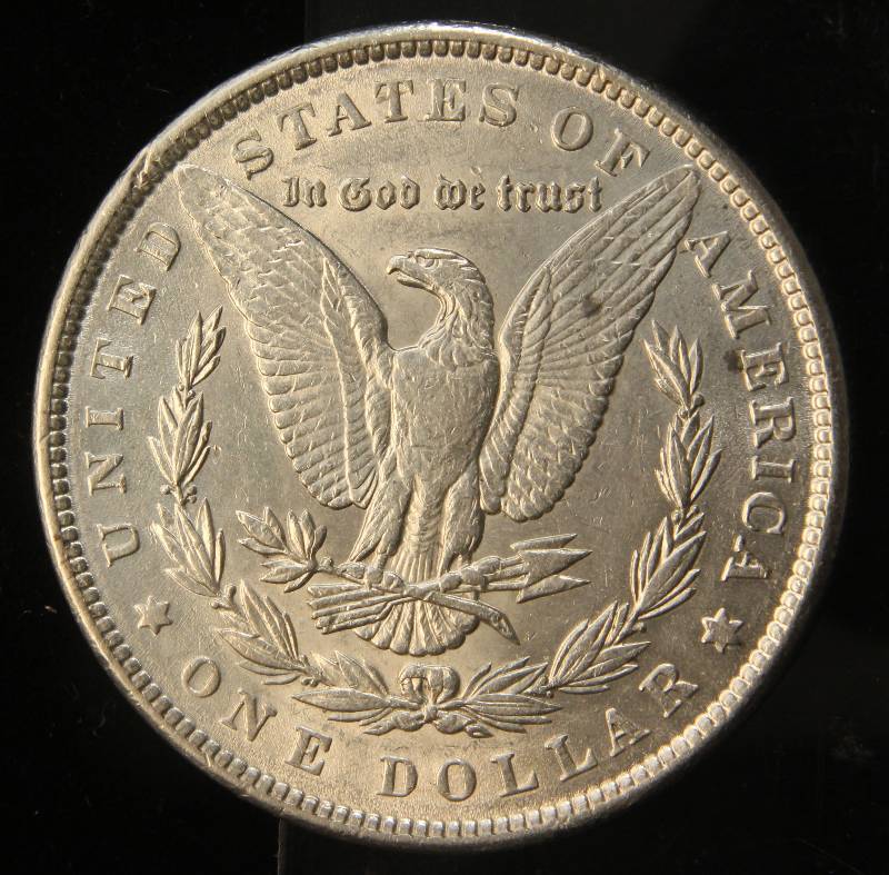 1889 MORGAN SILVER DOLLAR AU58