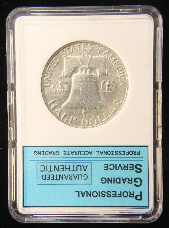 1953-D FRANKLIN SILVER HALF DOLLAR MS66 PGS