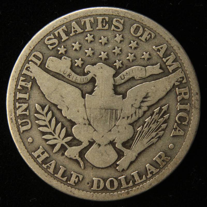 1912 BARBER SILVER HALF DOLLAR