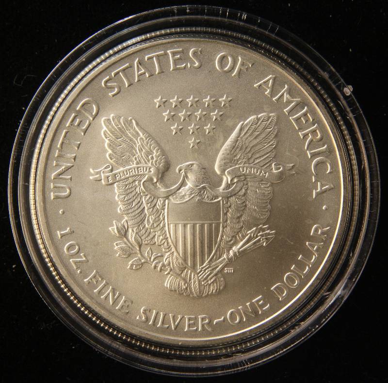 2007 AMERICAN SILVER EAGLE 1 TROY OZ. .999 FINE SILVER IN AIRTITE