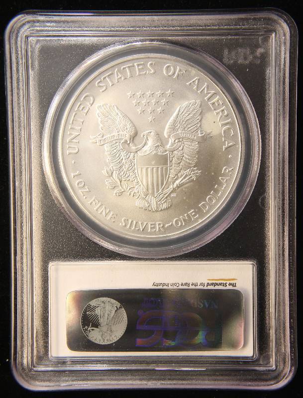 2003 AMERICAN SILVER EAGLE 1 TROY OZ. .999 FINE SILVER BU PCGS