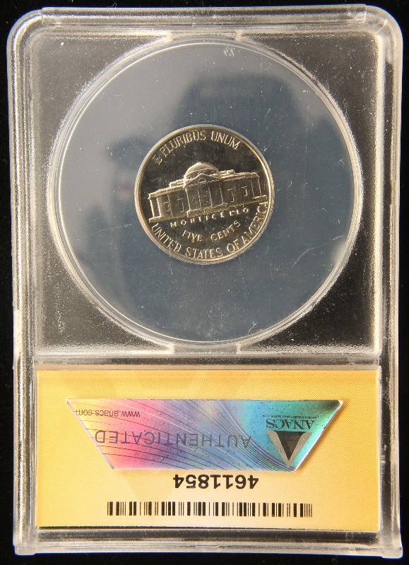 1964 PROOF JEFFERSON NICKEL PF67 ANACS