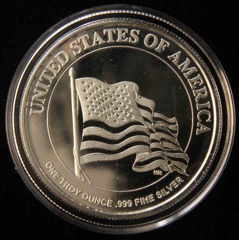1 TROY OZ. .999 FINE SILVER 100TH ANNIVERSARY I WANT YOU IN AIRTITE