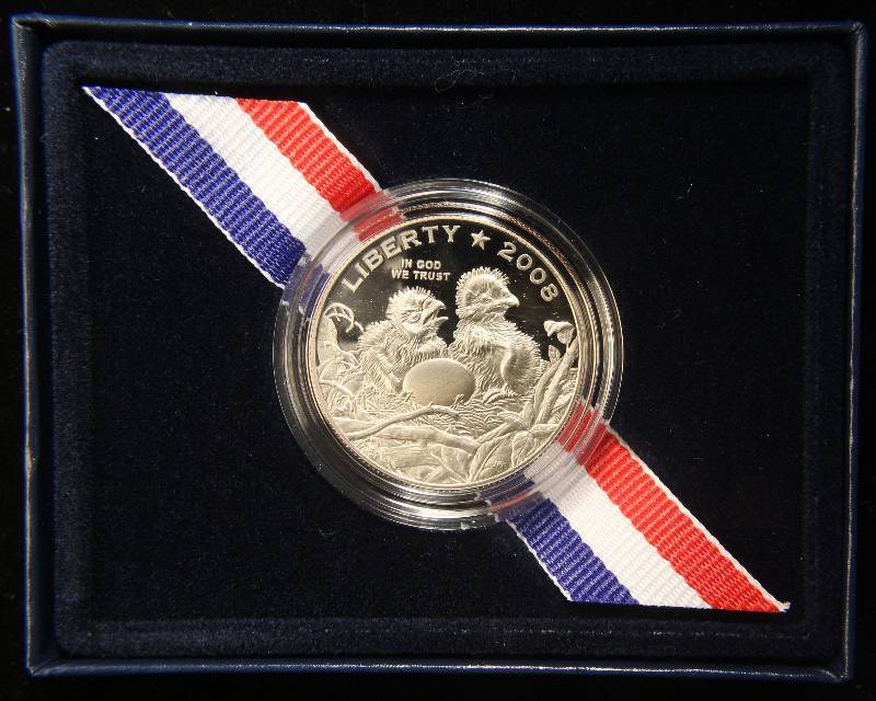 2008 US BALD EAGLE COMMEMORATIVE PROOF IN ORIGINAL PACKAGING