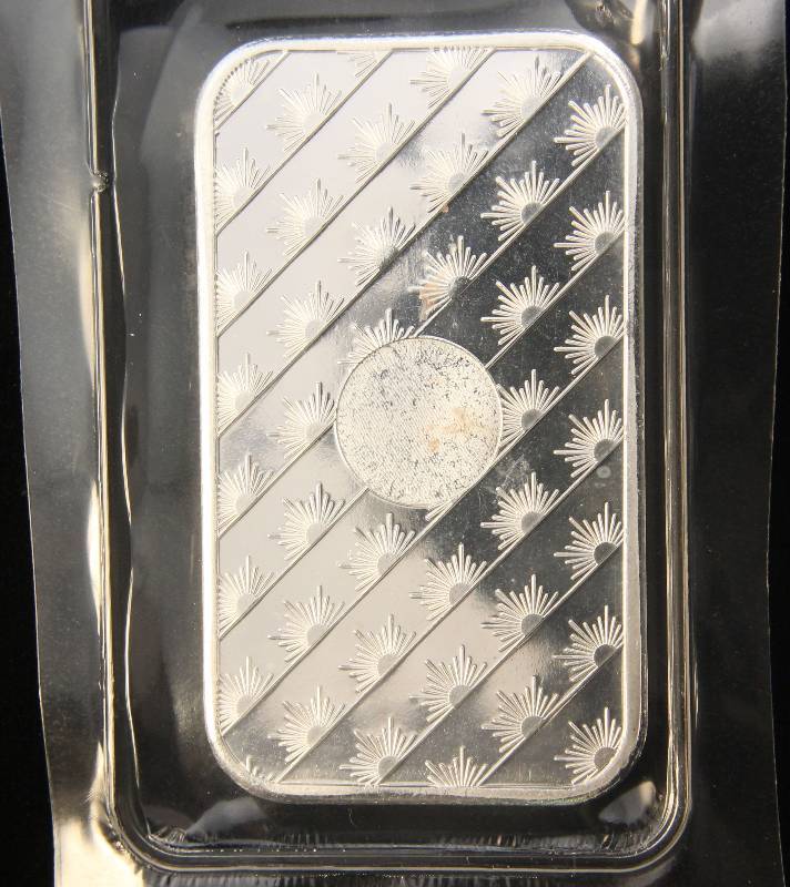 1 TROY OZ. .999 FINE SILVER BAR SUNSHINE MINTING SEALED