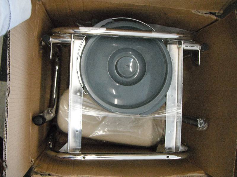 Padded Drop Arm Commode