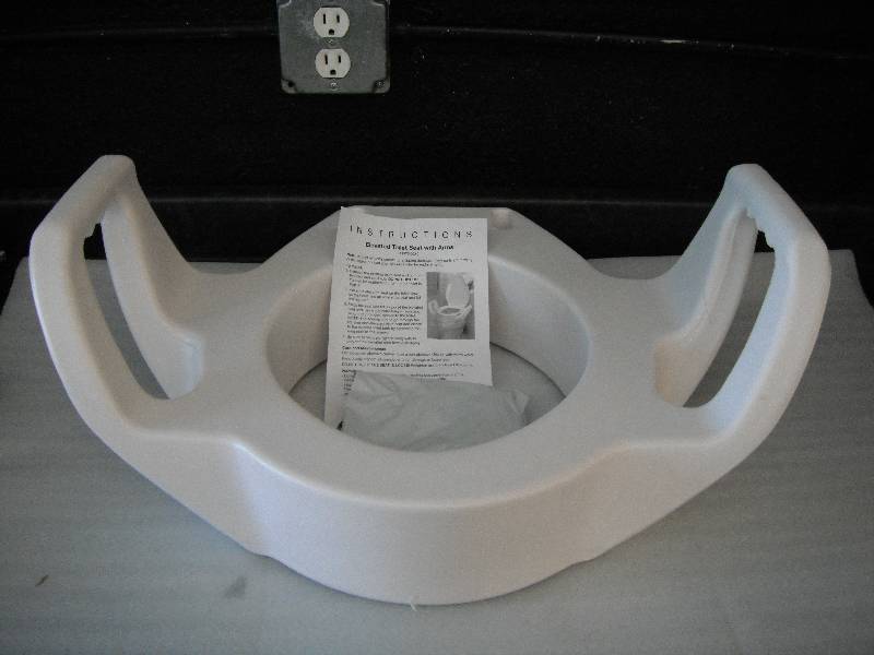 Elevated Toilet Seat with Arms