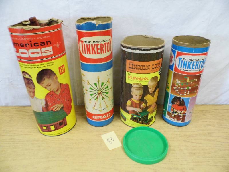 lot 83 image: Tinker Toys - Lincoln Logs