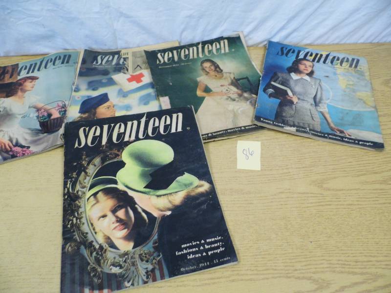 lot 86 image: 1940s Seventeen Magazines