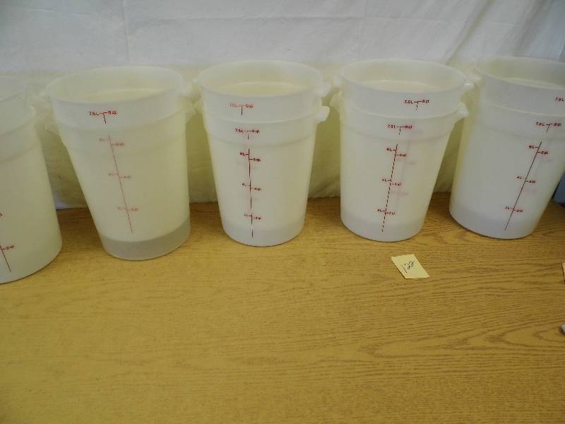 lot 122 image: Lot of 10 - 8 Quart Containers