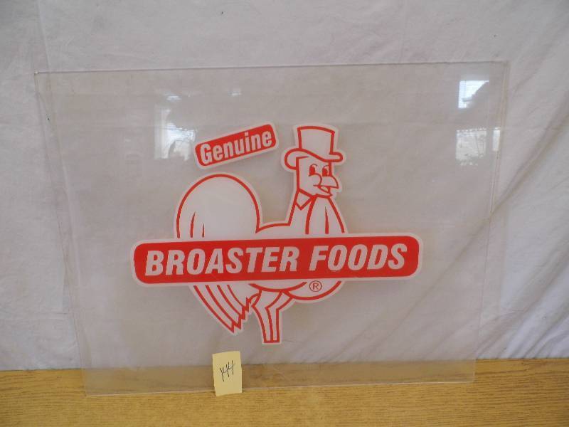 lot 144 image: Broaster Food Sign