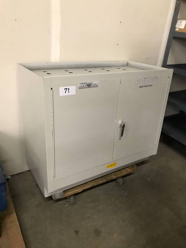 lot 71 image: FLAMMABLE STORAGE CABINET
