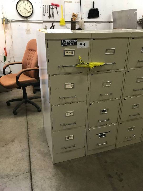 lot 84 image: LOT OF 2 FILE CABINETS