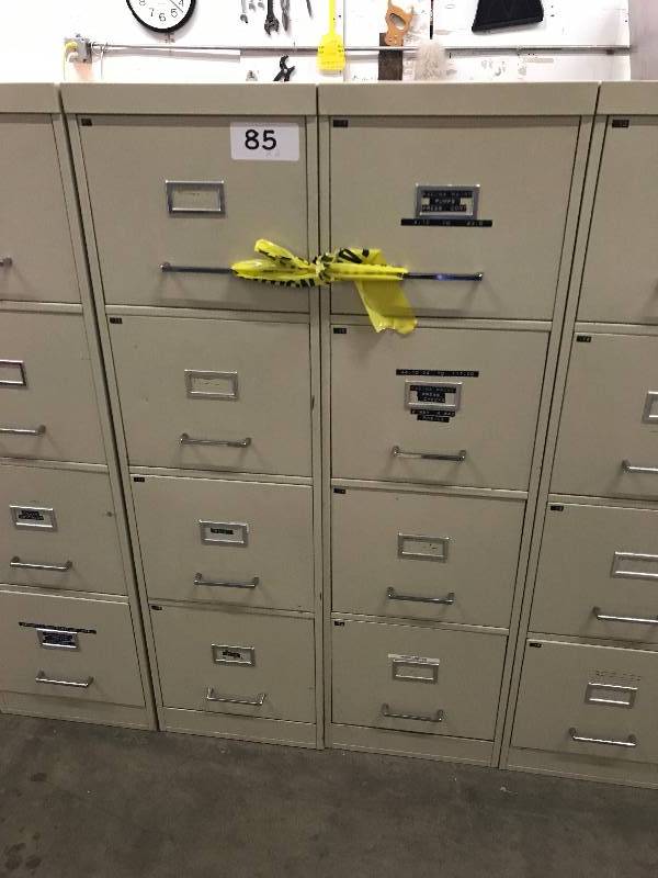 lot 85 image: LOT OF 2 FILE CABINETS