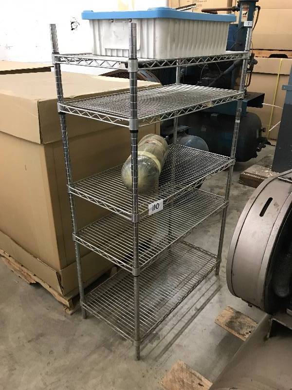 lot 110 image: METRO STYLE WIRE SHELF UNIT