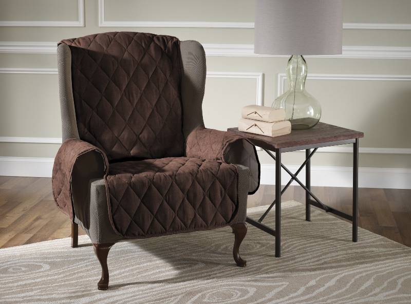 Innovative Textile Solutions Suede Look Recliner Or Wing Chair Suede Look Recliner Or Wing Chair