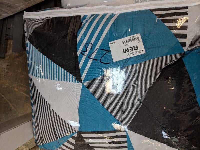 alcove Headliner 20-Pc. Bedroom Set - Black-Teal-White Queen
