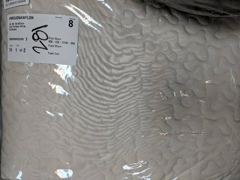 alcove Solid Color 3-Pc. Quilt Set - Antique White FullQueen