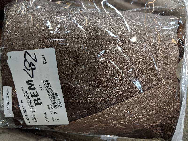 alcove Ombre 50 x 63 Tie-Up Shade - Chocolate