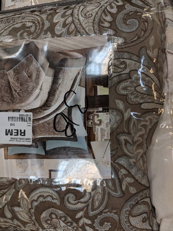 Madison Park Whitman Jacquard 12-Pc. Bed Set - Blue King