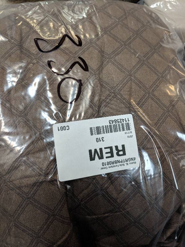 Madison Industries Matrix XL Sofa Furniture Cover Brown