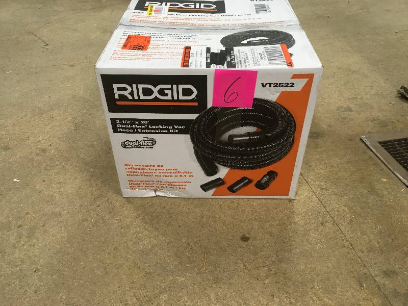 lot 6 image: Ridgid 2-12 in. x 20 ft. (6 m) Universal WetDry Vacuum Hose