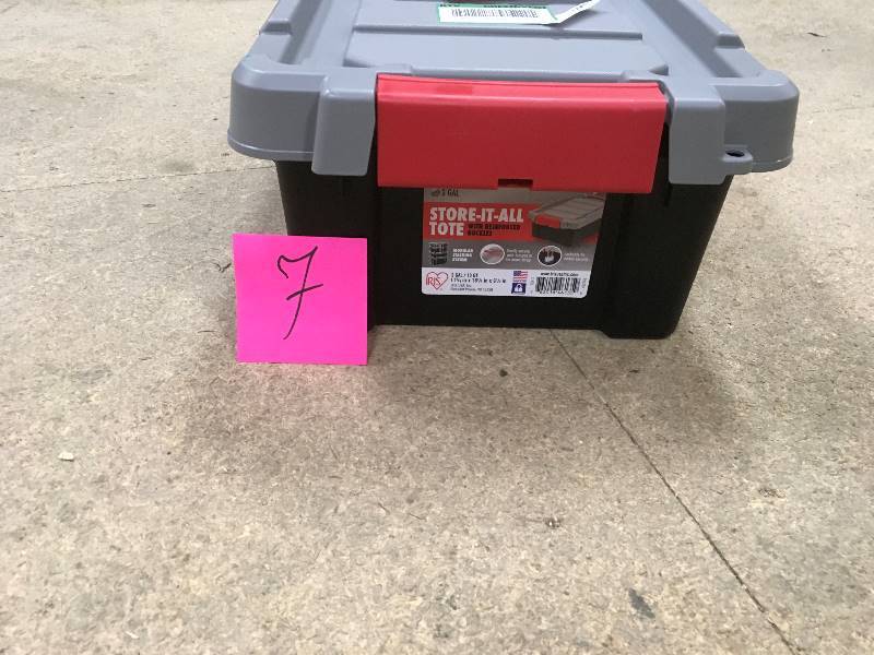 lot 7 image: StoreItAll Tote 3 Gallon, Black