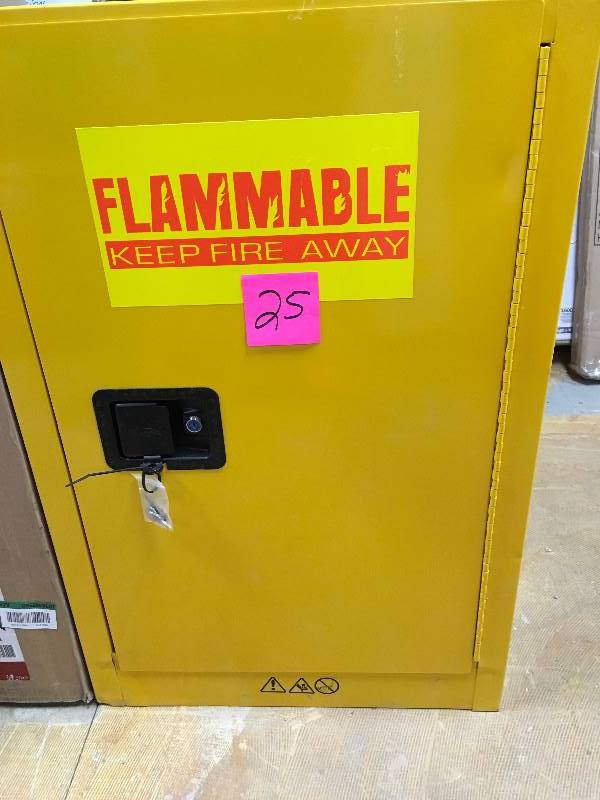 lot 25 image: Edsal Flammable Safety Cabinet, SC12F