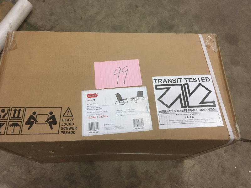 lot 99 image: KETER Rio Outdoor set not used