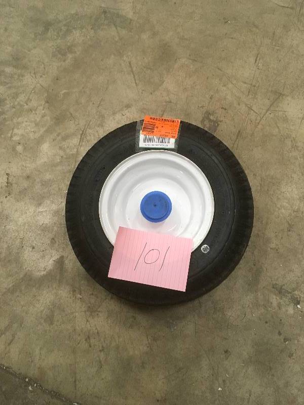 lot 101 image: 480400-8 16 in. WheelbarrowGarden Cart Wheel