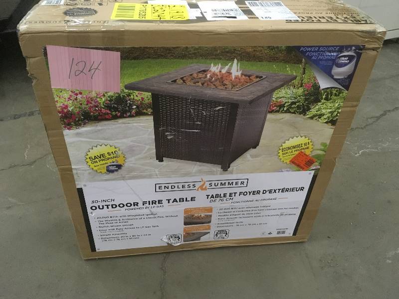 lot 124 image: Endless Summer GAD1401M Portable Fireplace - Black