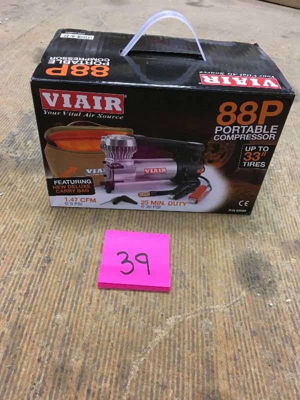 lot 39 image: Viair 00088 88P Portable Air Compressor new