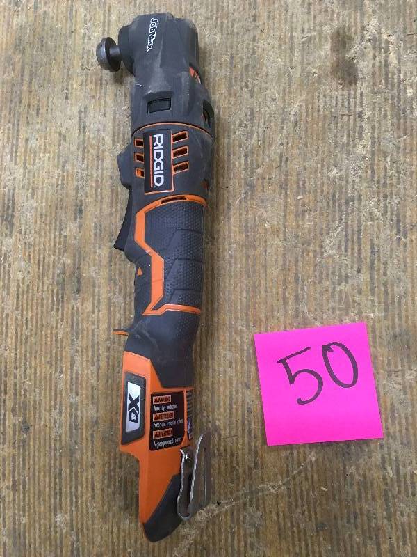 lot 50 image: RIDGID-18v-18-VOLT-CORDLESS-JOBMAX-MULTI-TOOL used